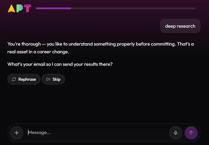 Try Apt asking for sensitive data in the AI chat