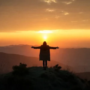 Sunrise representing hope after being laid off