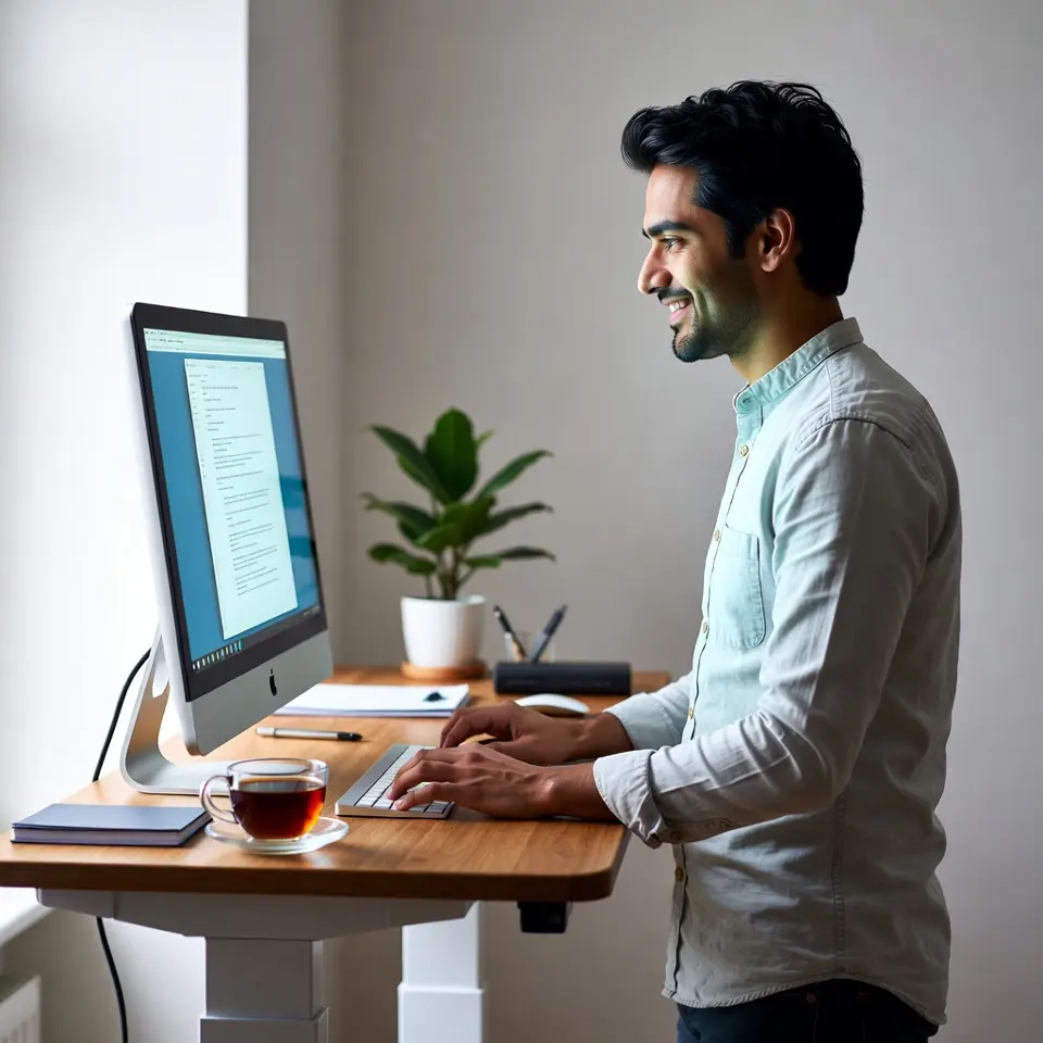 Perfect working station for a work from home job