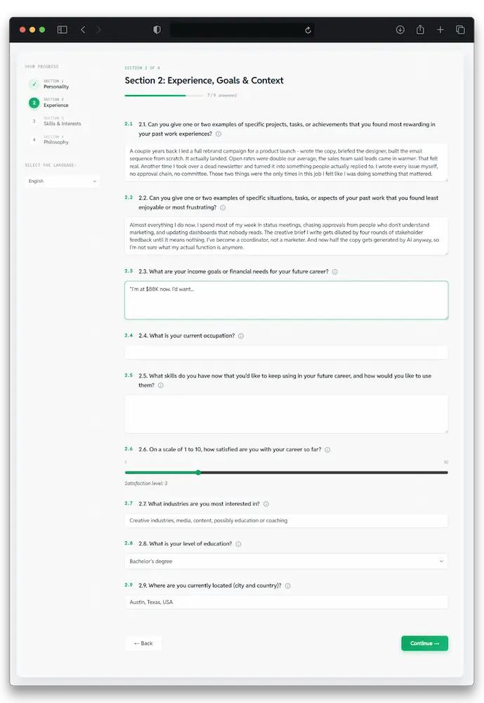 CareerSeeker AI Pro quiz